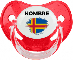 Efecto pincel de bandera Aland Islands con nombre: Chupete fisiológica