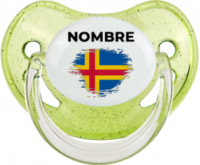 Efecto pincel de bandera Aland Islands con nombre: Chupete fisiológica