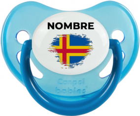 Efecto pincel de bandera Aland Islands con nombre: Chupete fisiológica