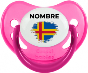 Efecto pincel de bandera Aland Islands con nombre: Chupete fisiológica