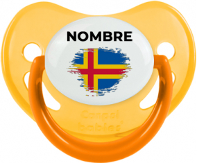 Efecto pincel de bandera Aland Islands con nombre: Chupete fisiológica