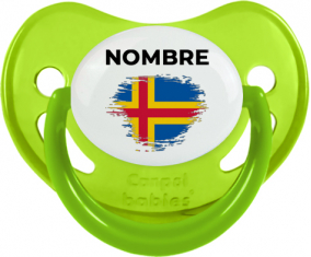 Efecto pincel de bandera Aland Islands con nombre: Chupete fisiológica