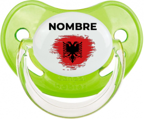 Efecto pincel de bandera Albania con nombre: Chupete fisiológica