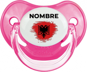 Efecto pincel de bandera Albania con nombre: Chupete fisiológica