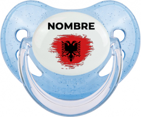 Efecto pincel de bandera Albania con nombre: Chupete fisiológica