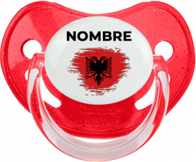 Efecto pincel de bandera Albania con nombre: Chupete fisiológica