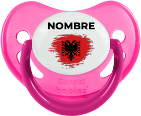 Efecto pincel de bandera Albania con nombre: Chupete fisiológica