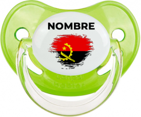 Bandera del efecto cepillo de Angola con nombre: Chupete fisiológica