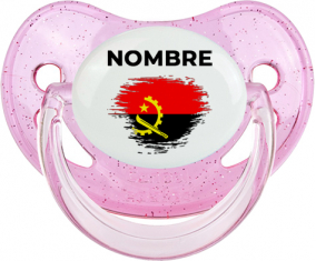 Bandera del efecto cepillo de Angola con nombre: Chupete fisiológica