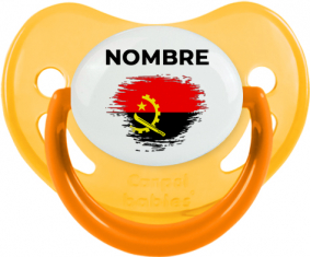 Bandera del efecto cepillo de Angola con nombre: Chupete fisiológica