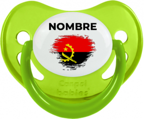 Bandera del efecto cepillo de Angola con nombre: Chupete fisiológica