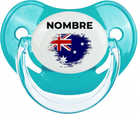Bandera del efecto pincel de Australia con nombre: Chupete fisiológica personnalisée