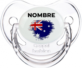 Bandera del efecto pincel de Australia con nombre: Chupete fisiológica