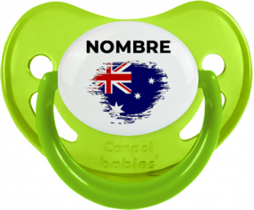 Bandera del efecto pincel de Australia con nombre: Chupete fisiológica