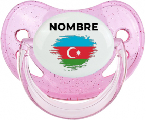 Bandera del efecto pincel de Azerbaiyán con nombre: Chupete fisiológica