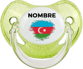 Bandera del efecto pincel de Azerbaiyán con nombre: Chupete fisiológica