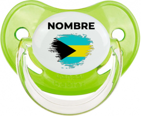 Bandera de pincel Bahamas con nombre: Chupete fisiológica
