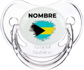 Bandera de pincel Bahamas con nombre: Chupete fisiológica