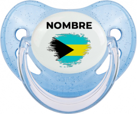 Bandera de pincel Bahamas con nombre: Chupete fisiológica