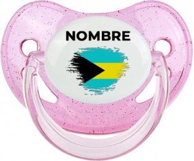 Bandera de pincel Bahamas con nombre: Chupete fisiológica