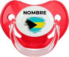 Bandera de pincel Bahamas con nombre: Chupete fisiológica