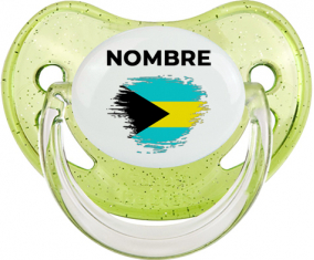Bandera de pincel Bahamas con nombre: Chupete fisiológica