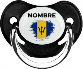 Bandera del efecto pincel de Barbados con nombre: Chupete fisiológica