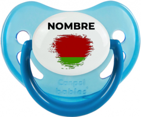 Efecto pincel de bandera Bielorrusia con nombre: Chupete fisiológica