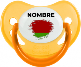 Efecto pincel de bandera Bielorrusia con nombre: Chupete fisiológica