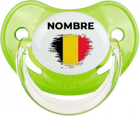 Efecto cepillo de bandera Bélgica con nombre: Chupete fisiológica