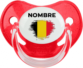 Efecto cepillo de bandera Bélgica con nombre: Chupete fisiológica