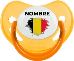 Efecto cepillo de bandera Bélgica con nombre: Chupete fisiológica