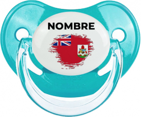 Bandera del efecto pincel de las Bermudas con nombre: Chupete fisiológica personnalisée