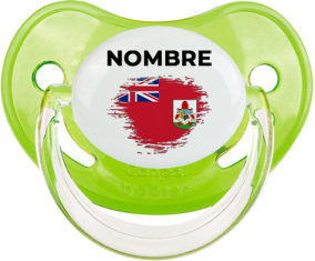 Bandera del efecto pincel de las Bermudas con nombre: Chupete fisiológica