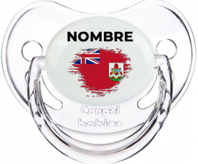 Bandera del efecto pincel de las Bermudas con nombre: Chupete fisiológica