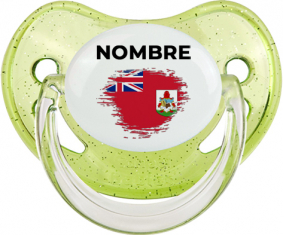 Bandera del efecto pincel de las Bermudas con nombre: Chupete fisiológica