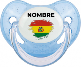 Bolivia cepilla bandera efecto con nombre: Chupete fisiológica