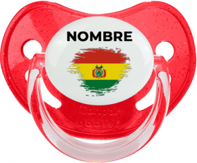 Bolivia cepilla bandera efecto con nombre: Chupete fisiológica