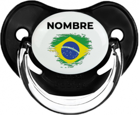 Bandera del efecto pincel de Brasil con nombre: Chupete fisiológica