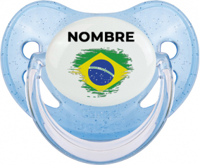 Bandera del efecto pincel de Brasil con nombre: Chupete fisiológica