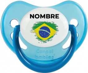 Bandera del efecto pincel de Brasil con nombre: Chupete fisiológica