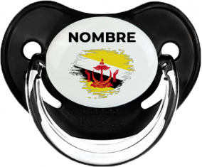 Brunei Darussalam bandera efecto cepillo con nombre: Chupete fisiológica