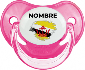 Brunei Darussalam bandera efecto cepillo con nombre: Chupete fisiológica