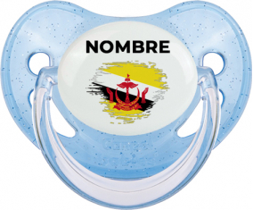 Brunei Darussalam bandera efecto cepillo con nombre: Chupete fisiológica