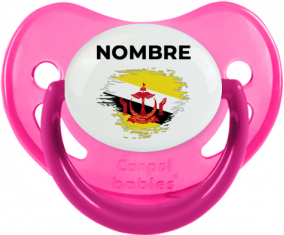 Brunei Darussalam bandera efecto cepillo con nombre: Chupete fisiológica