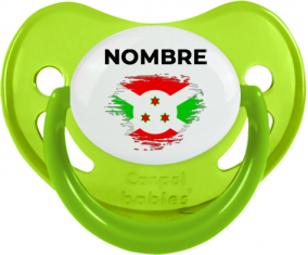 Bandera del efecto pincel de Burundi con nombre: Chupete fisiológica
