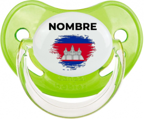 Bandera del efecto pincel camboyano con nombre: Chupete fisiológica