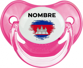 Bandera del efecto pincel camboyano con nombre: Chupete fisiológica