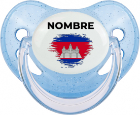 Bandera del efecto pincel camboyano con nombre: Chupete fisiológica