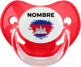 Bandera del efecto pincel camboyano con nombre: Chupete fisiológica